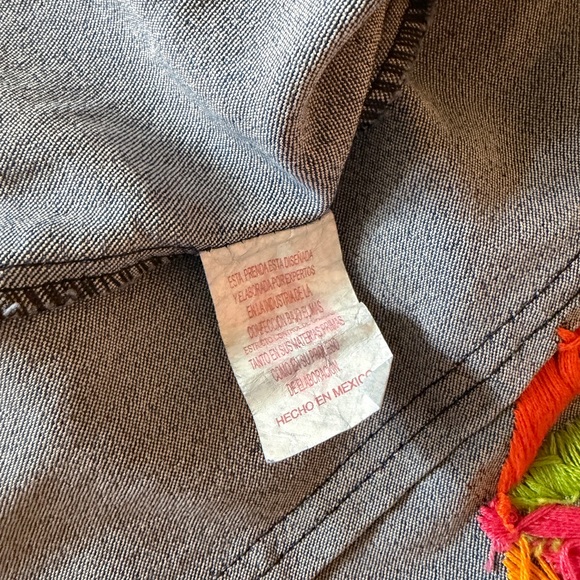 Mexicana Colorfully Embroidered Jean Jacket - Picture 6 of 6